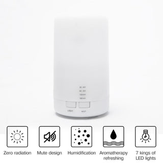 Mini Air Ultrasonic Humidifier USB Charging 5 Color Led Night Light Aromatherapy Essential Oil Aroma Diffuser For Home Car Office