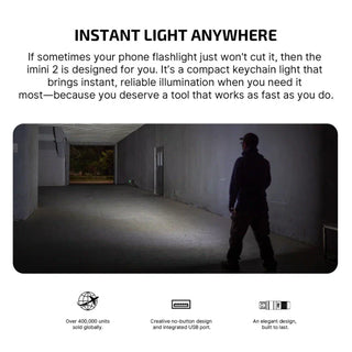 OLIGHT IMINI2PR imini 2 Rechargeable Mini Flashlight - Passionate Red