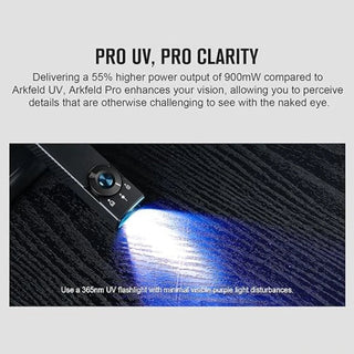 OLIGHT ARKFELDPRO3RRDCWV3RGL Arkfeld Pro Flat EDC Flashlight with LED Light UV and Laser - Red