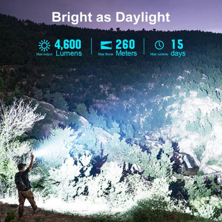 OLIGHT SEEKER4PROMNBUREGULAR Seeker 4 Pro High Power Flashlight - Midnight Blue CW(5700~7000K)