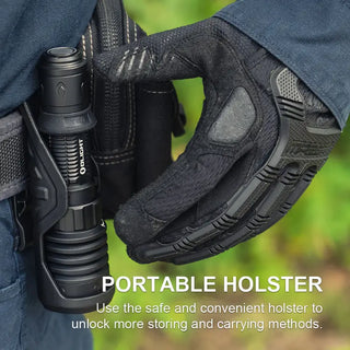 OLIGHT WARRIORX4MTBK Warrior X 4 USB-C and MCC Rechargeable Tactical Flashlight With Holster - Matte Black