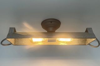 GALVANIZED DOME Ceiling Light Fixture (3 sizes)