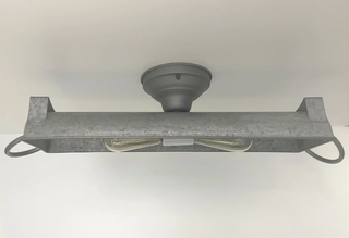 GALVANIZED DOME Ceiling Light Fixture (3 sizes)