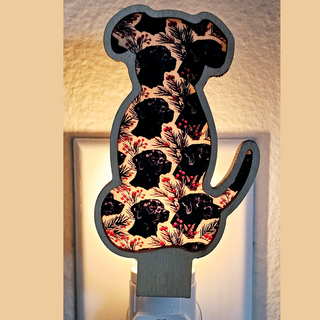 Dog Lovers LED Nightlight | Black Lab Night Light