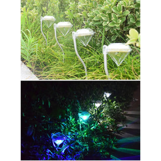 Decorative Diamond-Shaped Solar Ground Light for Garden Pathways