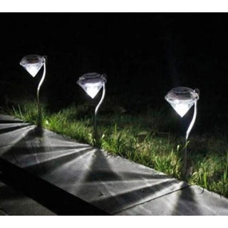 Decorative Diamond-Shaped Solar Ground Light for Garden Pathways
