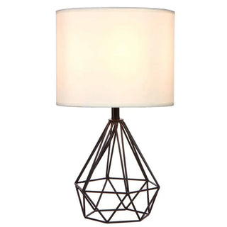 Diamond Design Table Lamp for Entryway with Elegant Modern Style