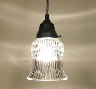 Vintage Bell Glass Hanging Pendant Light