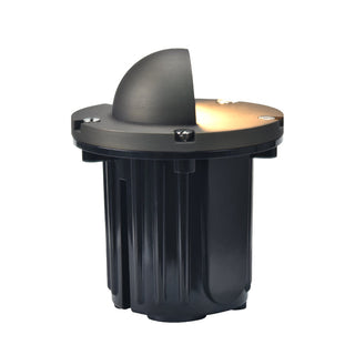 In-Ground Pathway Light with Brass-PVC Housing and Domed Half Lid for MR16 Bulbs