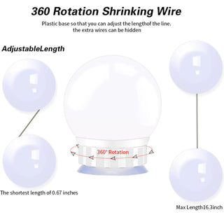 LED Mirror Light Bulbs with USB Touch Switch for Vanity & Dressing Table