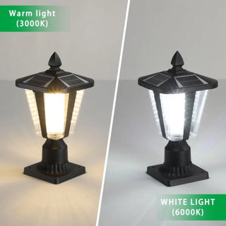 Modern Solar LED Lights with Adjustable Brightness for Pillars