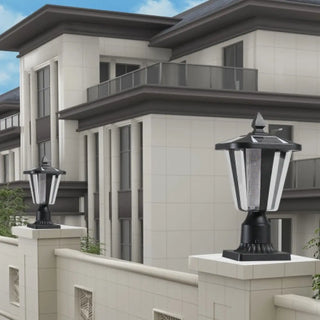 Modern Solar LED Lights with Adjustable Brightness for Pillars