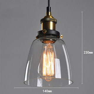 Nordic Retro Minimalist Glass Dining Room Chandelier
