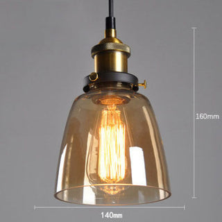 Nordic Retro Minimalist Glass Dining Room Chandelier