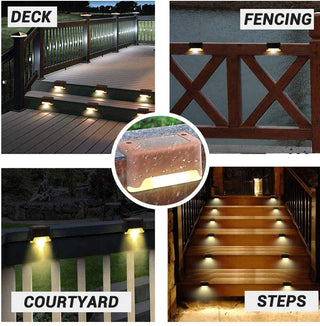 DecorBites™ Solar LED Outdoor Stair Lights Set