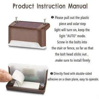 DecorBites™ Solar LED Outdoor Stair Lights Set