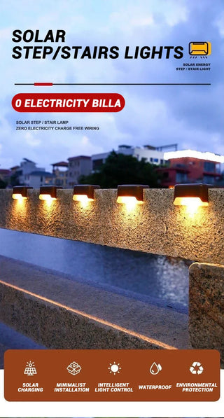 DecorBites™ Solar LED Outdoor Stair Lights Set