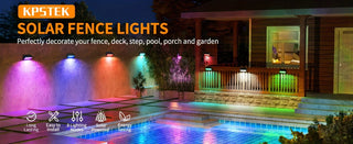 DecorBites™ Solar-Powered Fence Lights for Yard, Deck, Patio