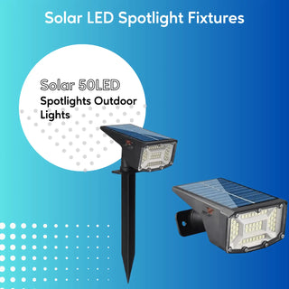 Solar Spot Lights Outdoor with Spike - 2 Pack