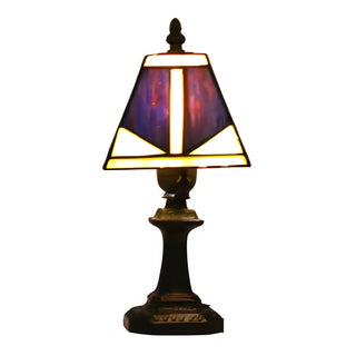 Authentic Tiffany Lamp with Square Glass Design