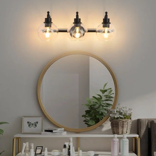 Wall Lights Bedroom Vanity with Glass Shades and E26 Socket